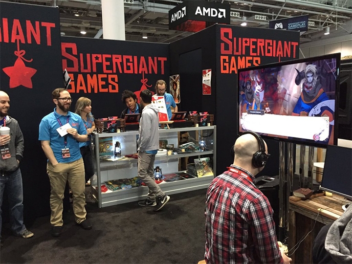 Показ Pyre в павильоне Supergiant Games на PAX East 2016